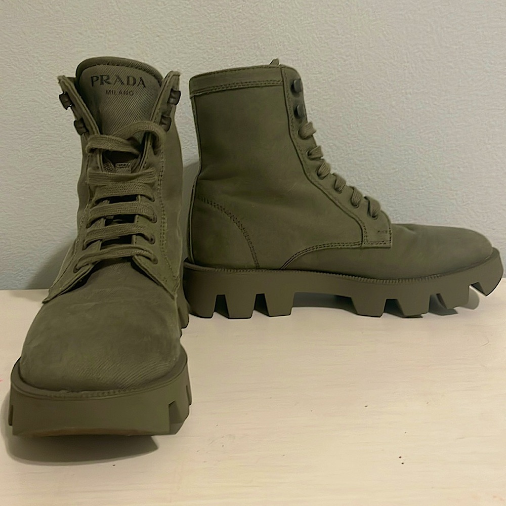 Green Prada Boots